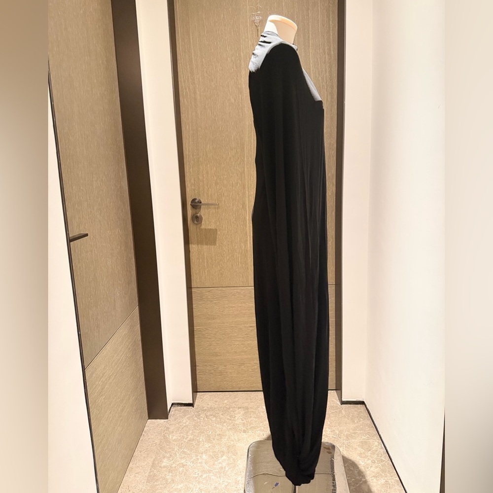cult gaia One-Shoulder Black Evening Gown with Draped Cape - Picture 7 of 16